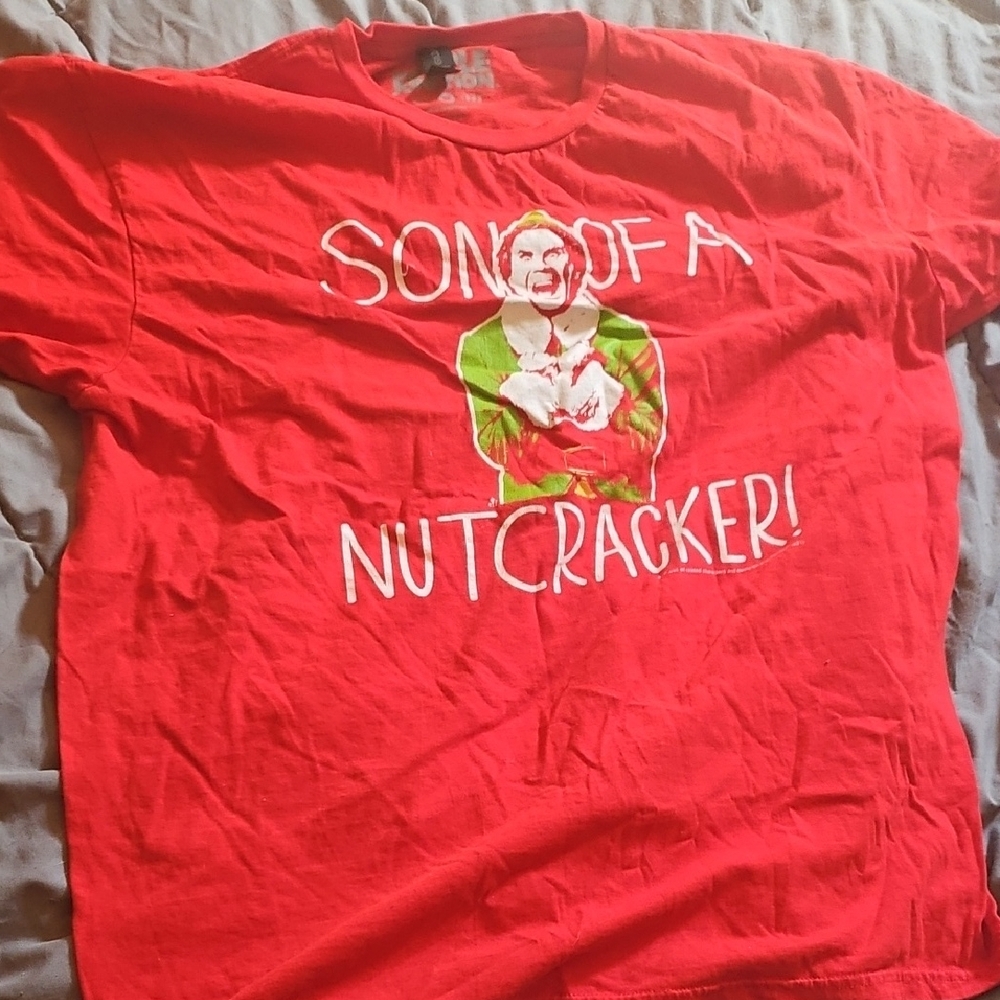 Gildan Red Short Sleeve Tee with Humorous Graphic